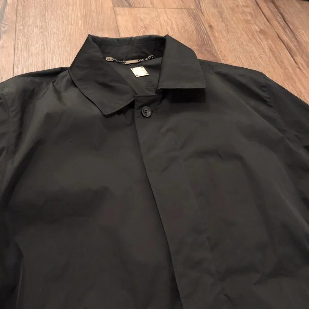 Drizzle Men's XL Trench Coat Rain Coat Outdoors‎ Matrix Black